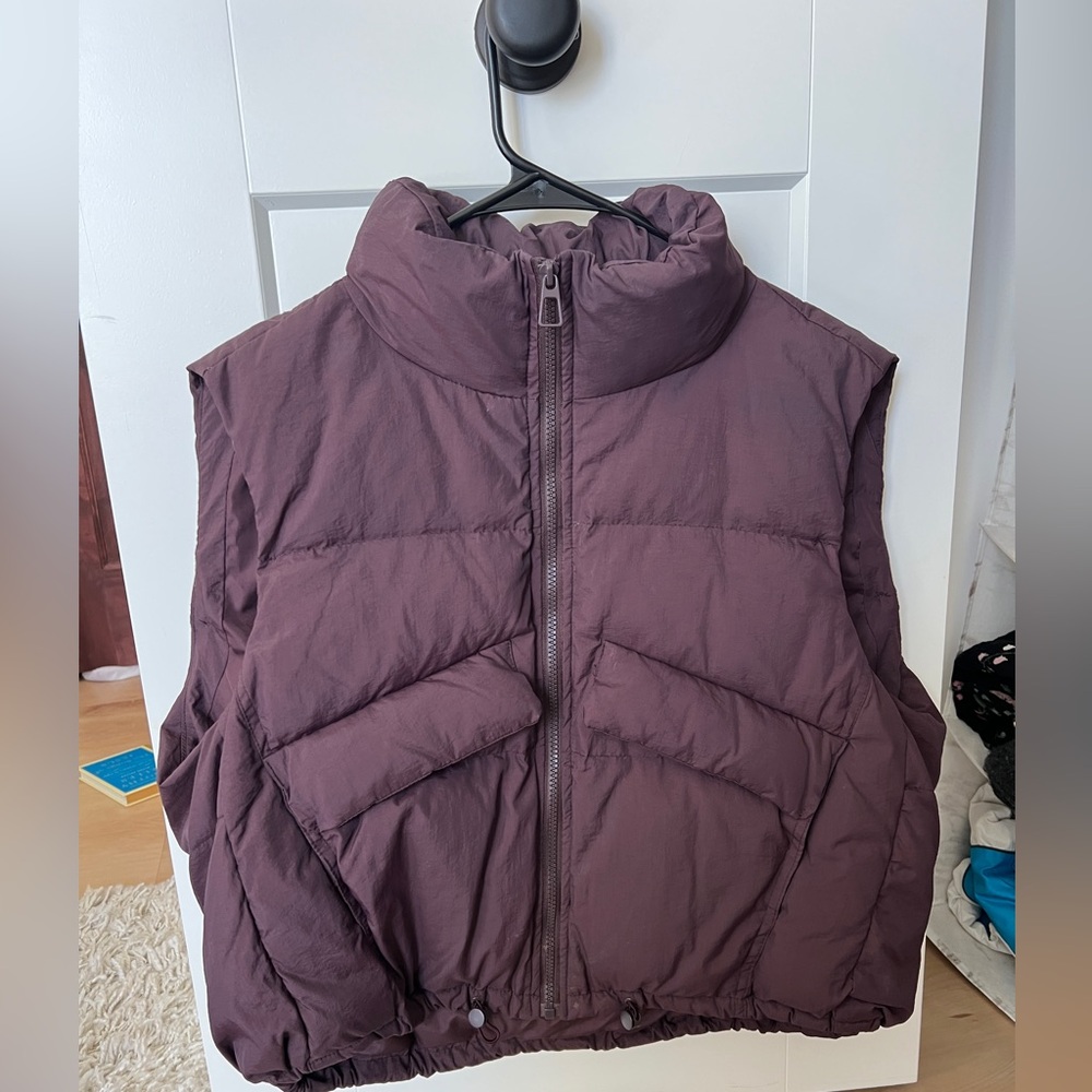 Purple Puffer 90% Down Vest size S/M